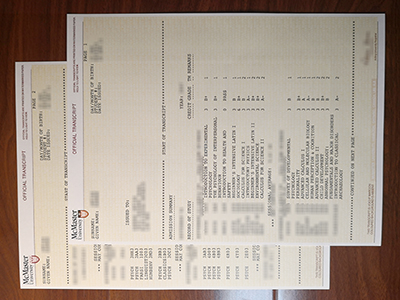 McMaster University transcript1