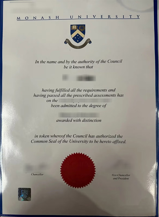 Monash University diploma