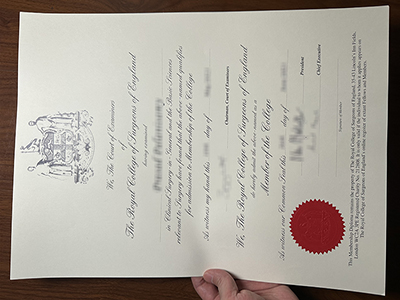 Royal College of Surgeons of England certificate1