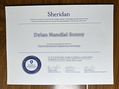 Sheridan College diploma1