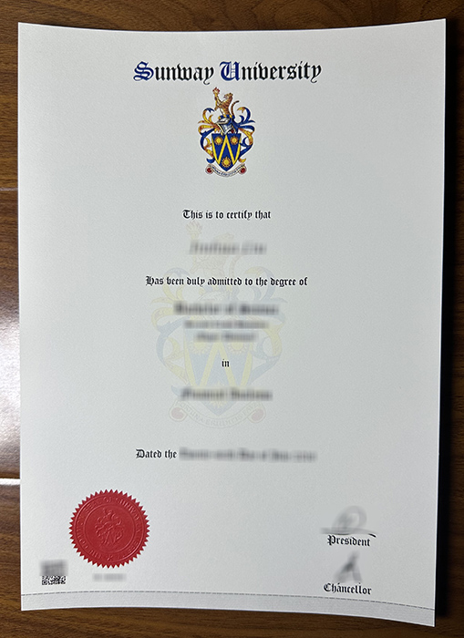 Sunway University diploma