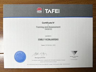 TAFE NSW certificate1