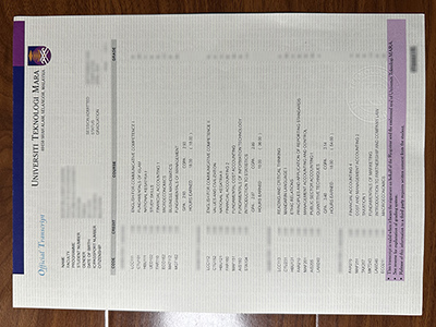 Universiti Teknologi MARA transcript1