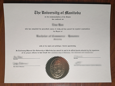 University of Manitoba diploma1