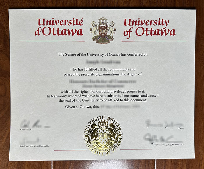 University of Ottawa diploma