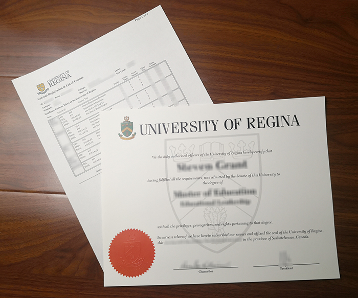 University of Regina diploma