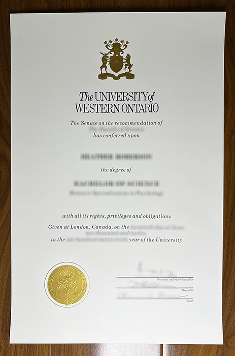 University of Western Ontario diploma