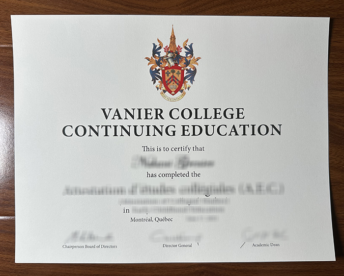 Vanier College‌ diploma